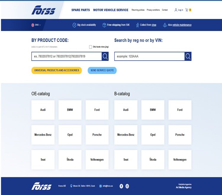 forss estonia oem catalogs